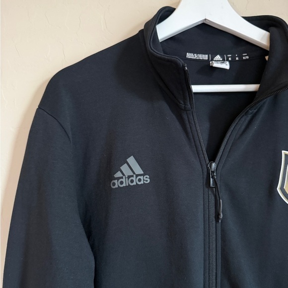 Adidas Vegas Golden Knights Men’s Long Sleeve Full Zip Up Jacket Black XL - Picture 3 of 10